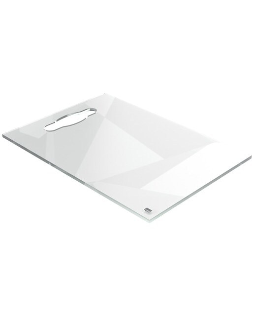 Bloco de notas acrílico Nobo A4, transparente com orifício para a mão 1
