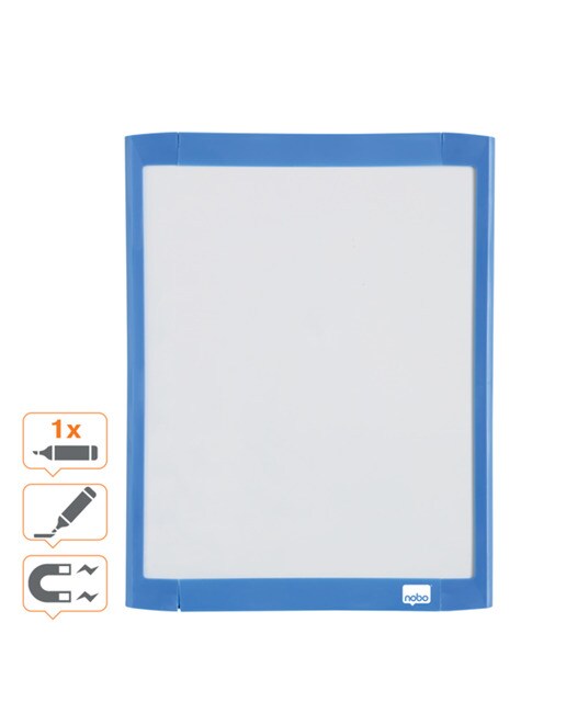Quadro magnético com apagador 216x280 mm Nobo cores sortidas Sortido-4
