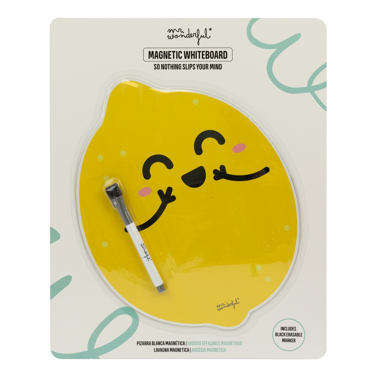 Imagem 0 de Quadro branco magnético Mr Wonderful: Limão