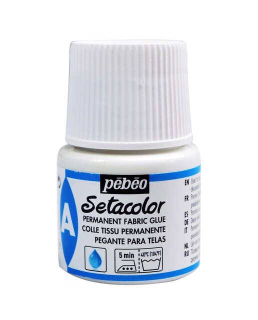 Setacor auxiliar cola textil 45ml Pebeo 1