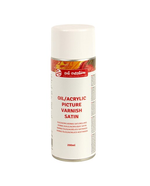 Imagem 0 de Frasco de Spray de Verniz para Óleo e Acrílico Acetinado de 200 ml - Multicolor