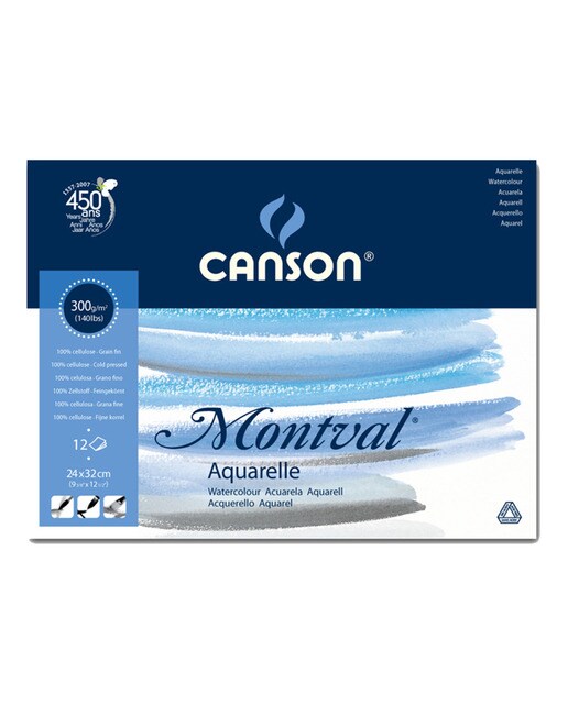 Bloco Colado 12 f. Canson Montval Fino 300 g 1