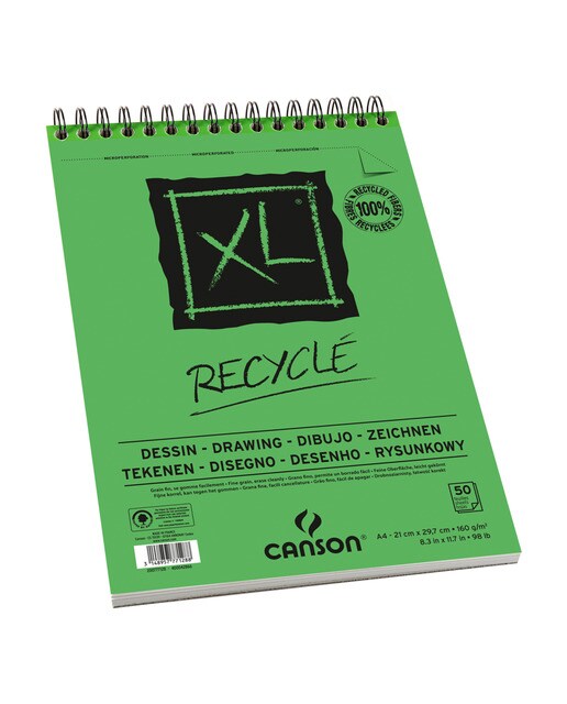 Álbum Espiral Micro-perfurado A4 50 f. Canson XL Recycled Fino 160 g 1
