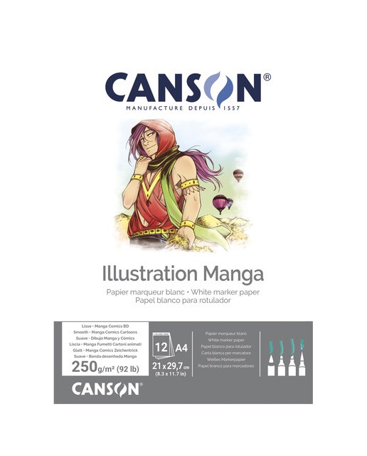 Imagem 0 de Bloco Colado A4 12 f. Canson Illustration Liso 250 g