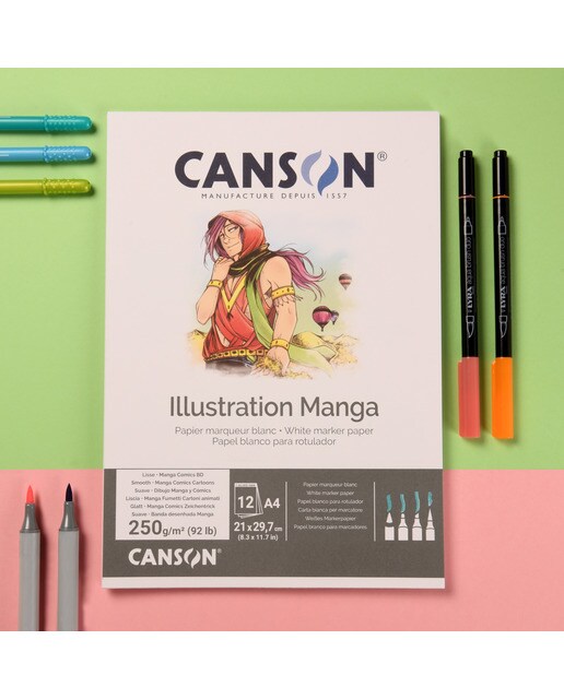 Bloco Colado A4 12 f. Canson Illustration Liso 250 g 2