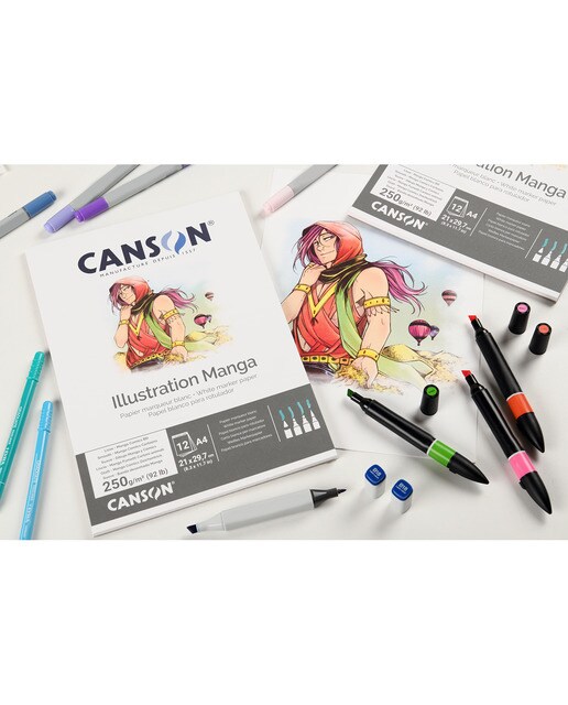 Bloco Colado A4 12 f. Canson Illustration Liso 250 g 3