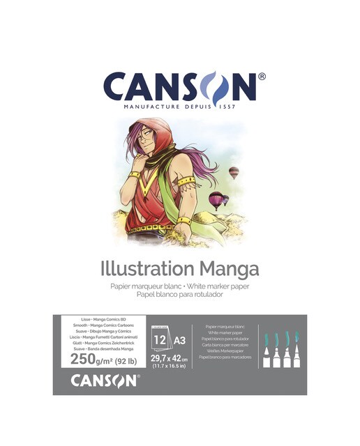Bloco Colado A3 12 f. Canson Illustration Liso 250 g 1