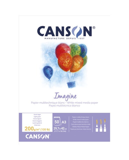 Bloco Colado A3 50f. Canson Imagine 1