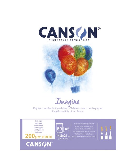 Bloco Colado A5 50f. Canson Imagine 1