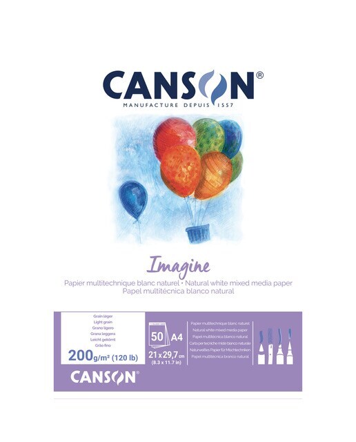 Bloc Encolado A4 50h. Canson Imagine