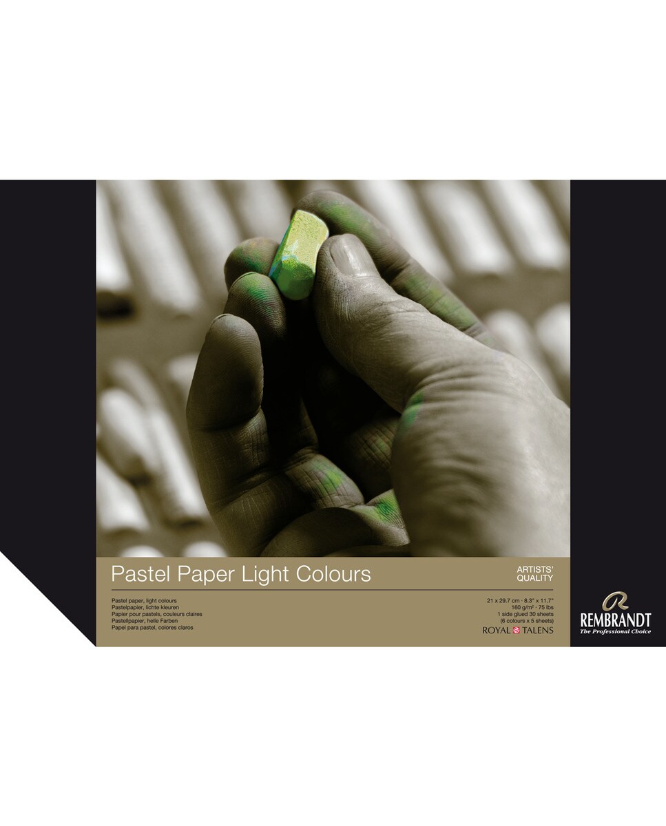 Imagen 0 de Bloc Encolado para Pastel 160 grms M2 30 Hojas 21 X 29,7 cms Rembrandt Multicolor