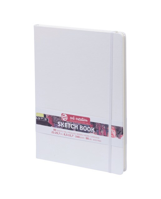 Imagem 0 de Bloco de Capa Dura para Sketch Multicolor de Medidas 21x30 cm Vertical e 140 g - Branco