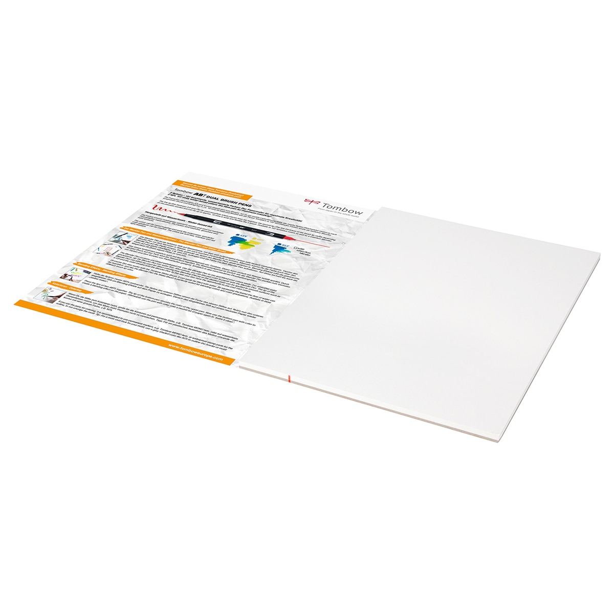 Pack de 15 folhas de papel de aguarela 300 gramas 24 x 32 cm 3
