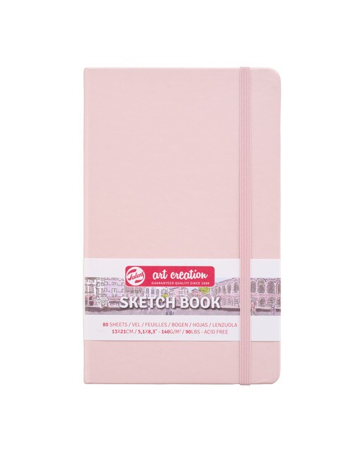 Bloco para Esboços de 80 Folhas - Rosa Rosa-1