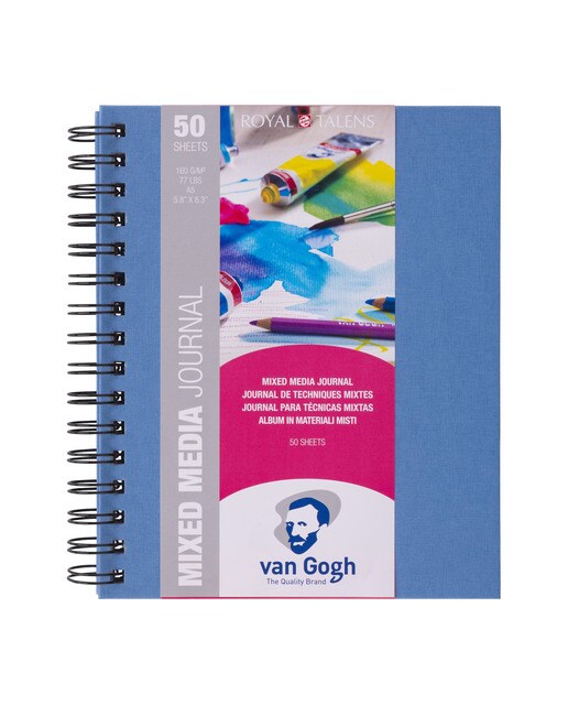 Imagem 0 de Caderno A5 de Desenho e Técnicas de Pintura em Espiral Art Creation Azul