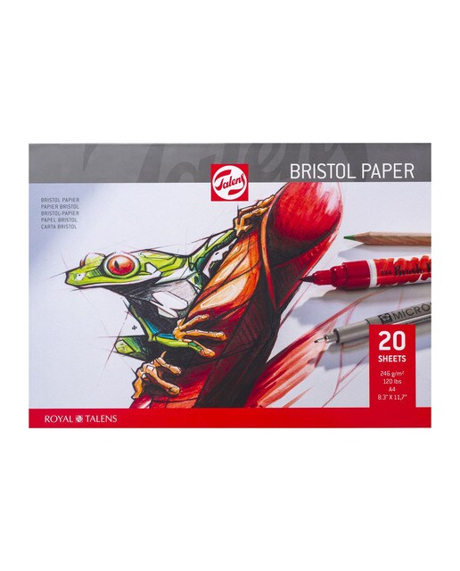 Bloco de Papel Bristol de 20 Folhas de Papel Branco Multicolor 1