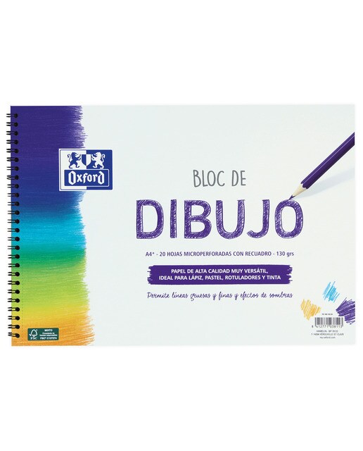 Bloco Desenho A4+ 20 Folhas Quadrícula 130 G Branco-1