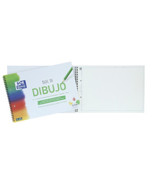 Bloco Desenho A4+ 20 Folhas Quadrícula Furos 130 Gramas Branco-2