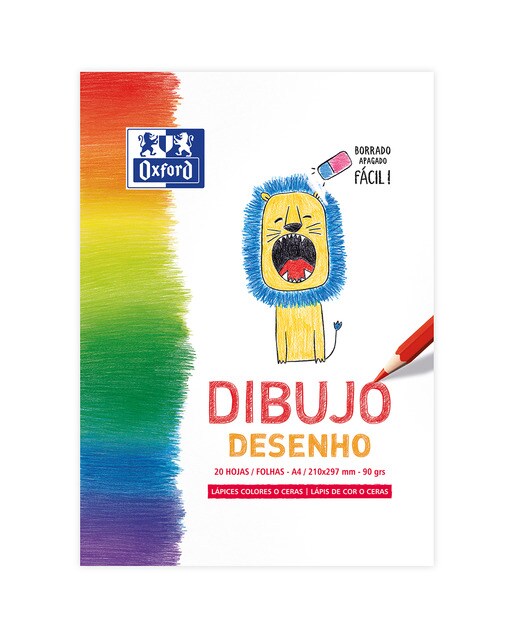 Bloco Desenho A4 20 Folhas 90 Gramas Kids Branco-1