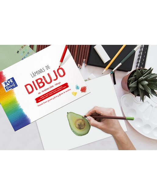 Envelope com 10 Lâminas Desenho A4 Liso 130 G Branco-2