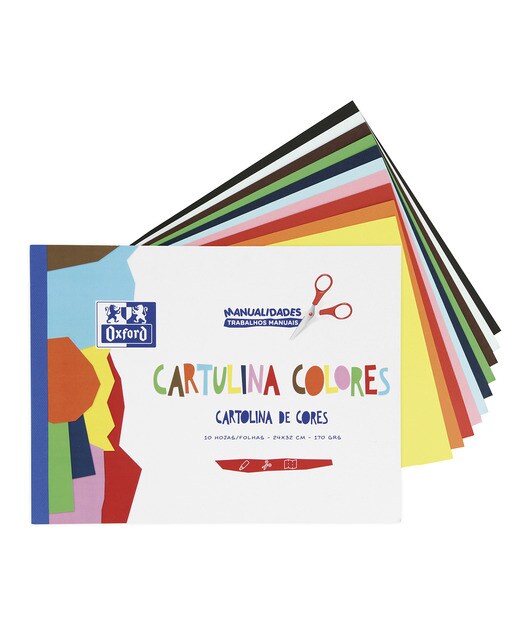 Imagem 0 de Bloco A4 10 Folhas Cartolinas diferentes Cores 170 Gramas