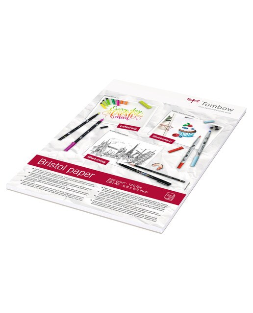 Pack de 25 folhas de papel Bristol Esboços Lettering A5 250 Gramas Branco-2