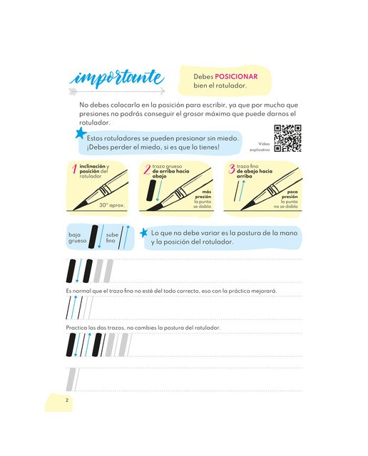 Caderno Caligrafia Nível 1 Iniciação ao Lettering Multicolor-2