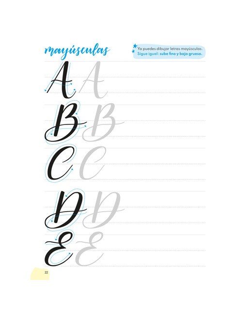 Caderno Caligrafia Nível 1 Iniciação ao Lettering Multicolor-4