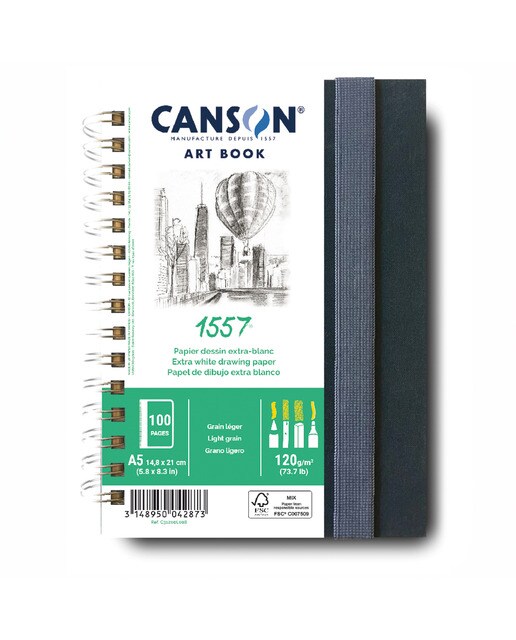 Caderno 50 Folhas Fino JA 1557 - 120 g - 14,8x21 Branco-1