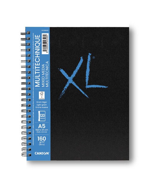 Caderno Folhas ligeiro XL Mix Media - 160 g - 14,8x21 60 Branco-1