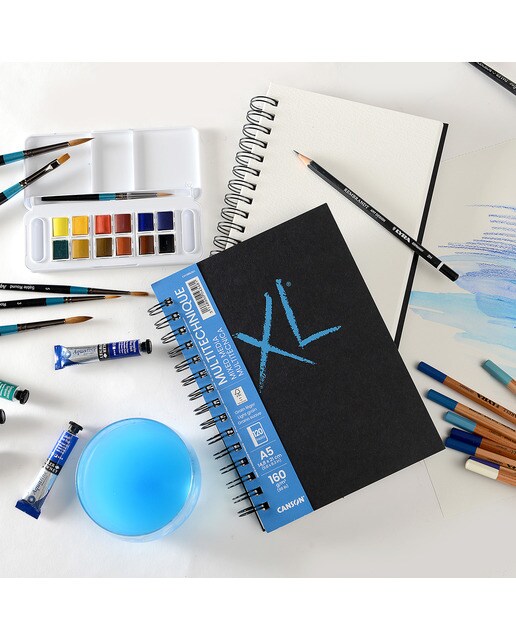 Caderno Folhas ligeiro XL Mix Media - 160 g - 14,8x21 60 Branco-3