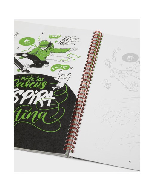 Caderno   temático urbano lettering de Amperse 5