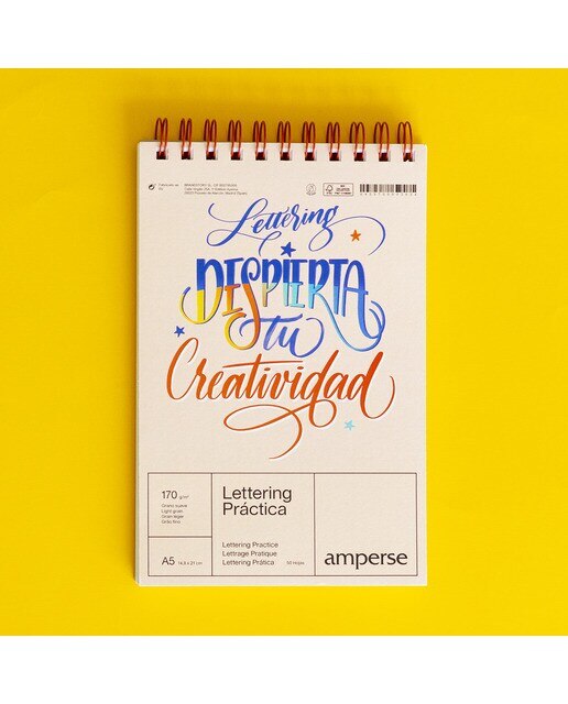 Bloco de prática de lettering Amperse A5 9