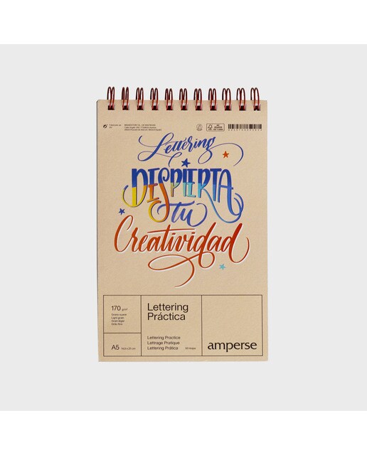 Bloco de prática de lettering Amperse A5 10
