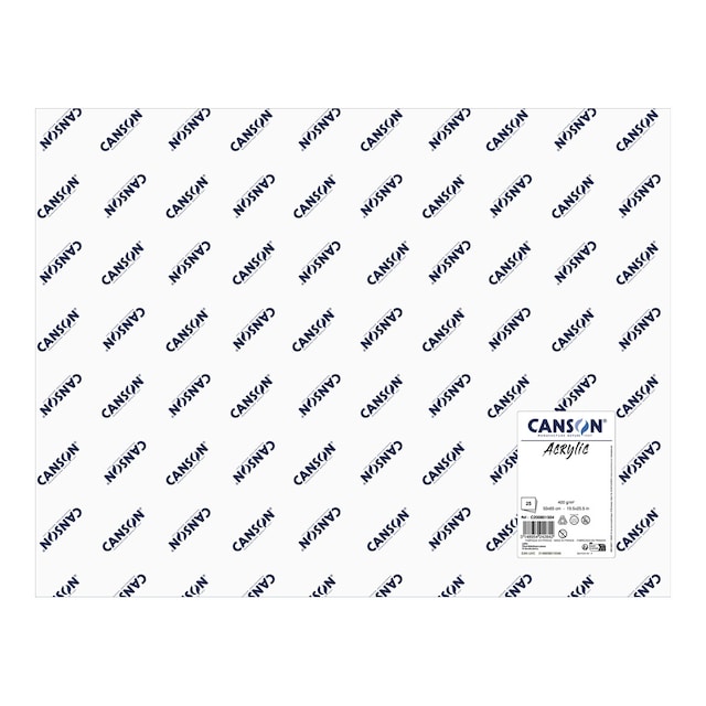 Imagem 0 de Papel acrílico prensado a frio, folha de 400g, 50x65cm, Canson acrílico