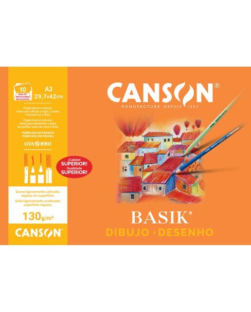 Minipack A3 10h. Guarro Dibujo Basik 130gr