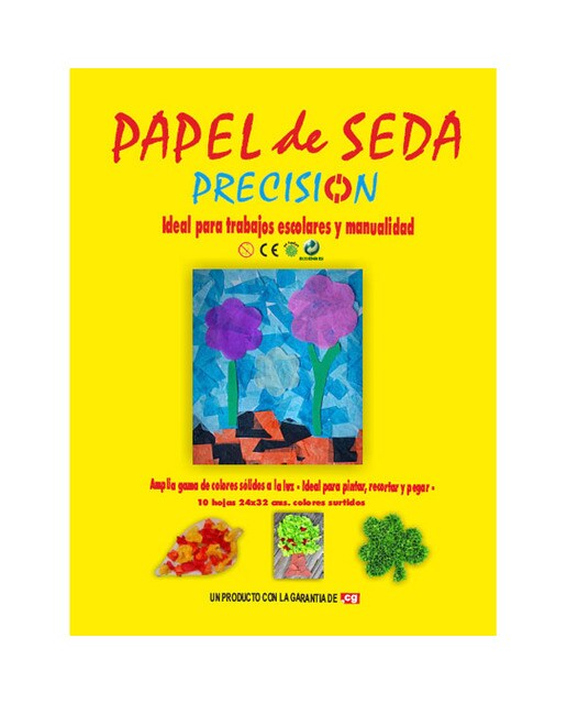 Bolsa de 10 folhas de seda de cores Precision 1