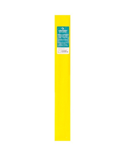 Imagen 0 de Rollo de 50x250 cm, Crespón Superior (60g/rollo), 48 g/m2, Canson Amarillo Limón