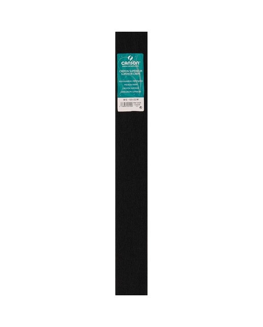 Rollo de 50x250 cm, Canson Superior (60g/rollo), 48 g/m2, Crespón Negro 1