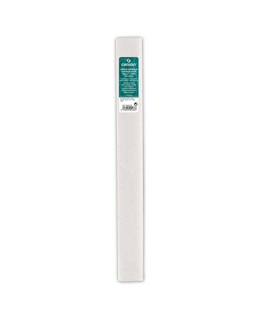 Rolo de 50 x 250 cm, Crespão Superior (60 g/rolo), 48 g/m2, Canson Branco 1