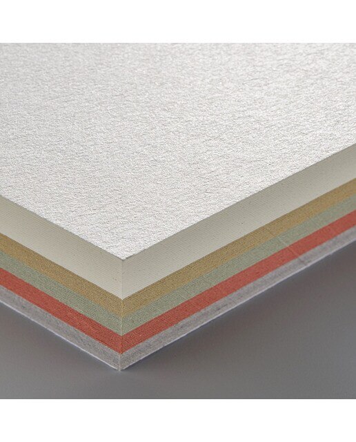 Bloco de Papel de 50 folhas de Cores Quentes Várias Técnicas Multicolor 2