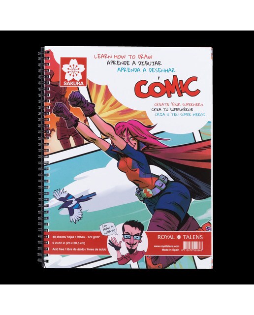 Imagem 0 de Guia Passo a Passo de 40 Folhas para Aprender a Desenhar Comic - Multicolor