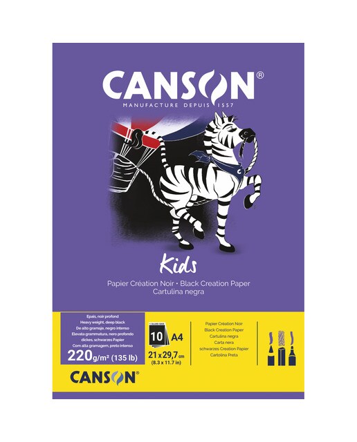 Imagen 0 de Bloc cartulina Iris negro A4 Canson
