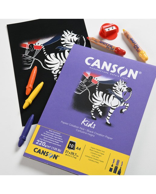 Bloc cartulina Iris negro A4 Canson 3
