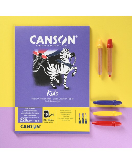 Bloc cartulina Iris negro A4 Canson 4
