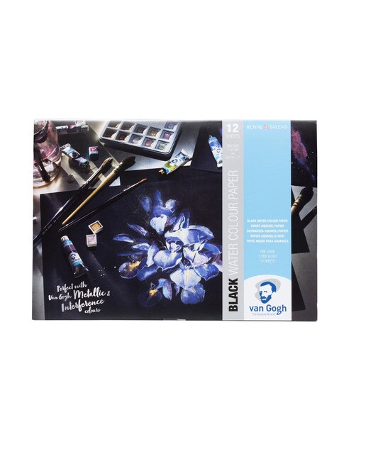 Imagem 0 de Papel para Aguarela Tamanho A4 360 g - Preto