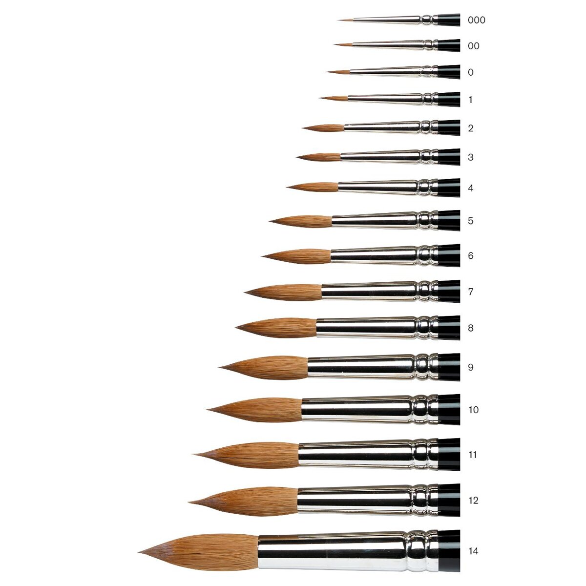 Pincel de Aguarela Winsor & Newton Series 7, Pincel de Pêlo de Marta Kolinsky, tamanho 6 2