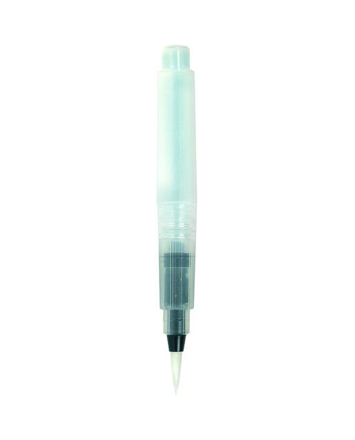Pincel Redondo con depósito Tamaño Mediano Sakura Transparente Cristal-1