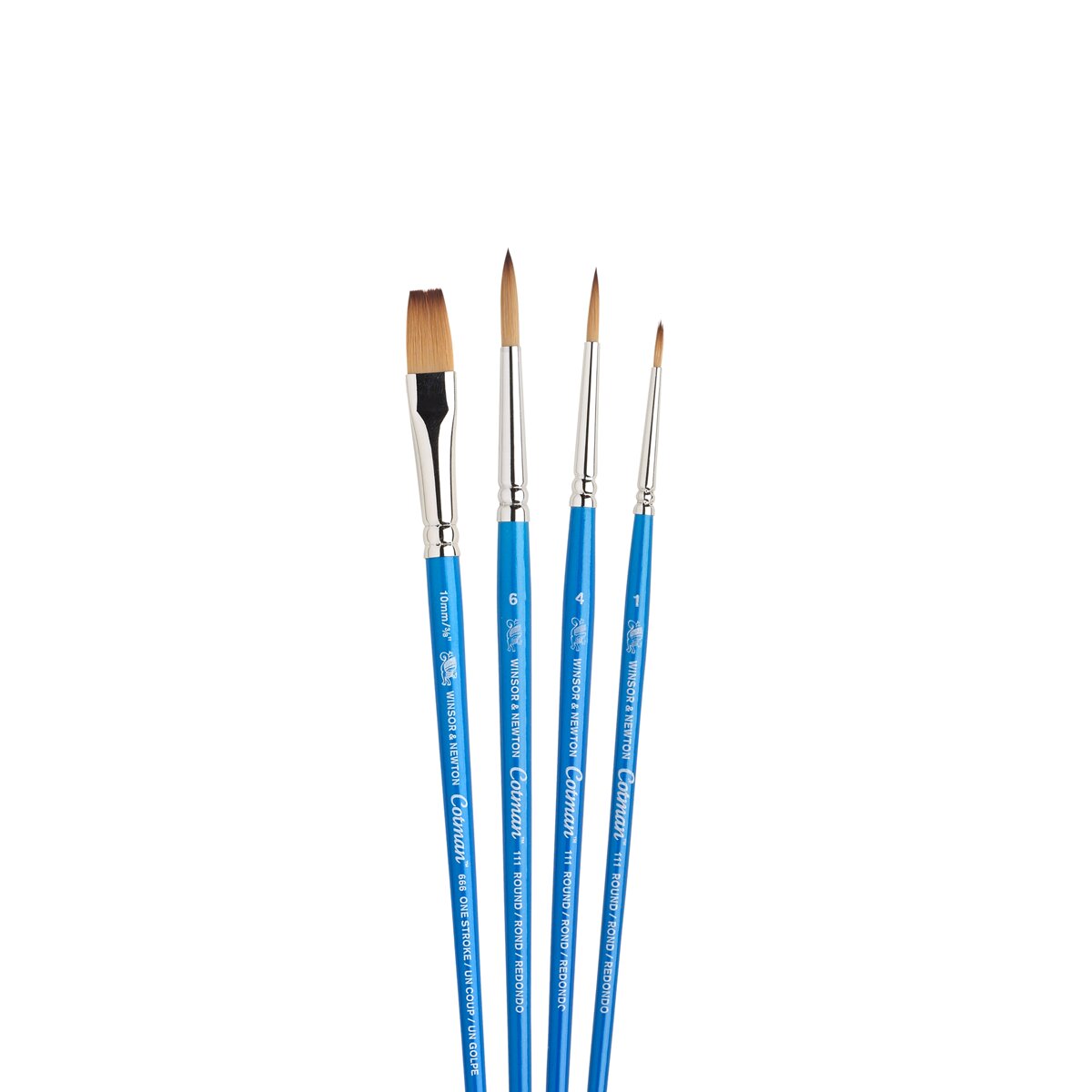 Conjunto de 4 Pincéis de Aguarela Cabo Curto Winsor & Newton 2