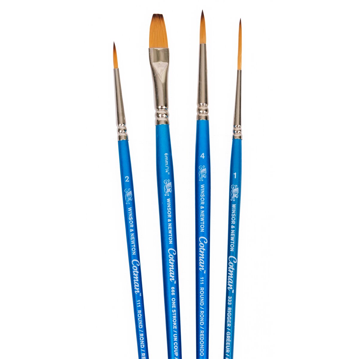 Conjunto de 4 Pincéis de Aguarela Cabo Curto Cotman Winsor & Newton 2